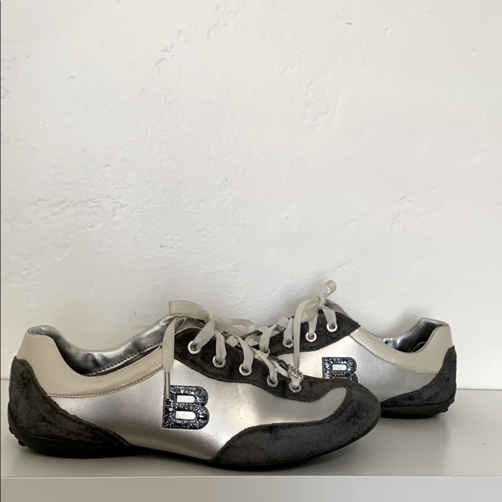 Bebe Sport Women’s Sneakers- Metalic silver | Y2K